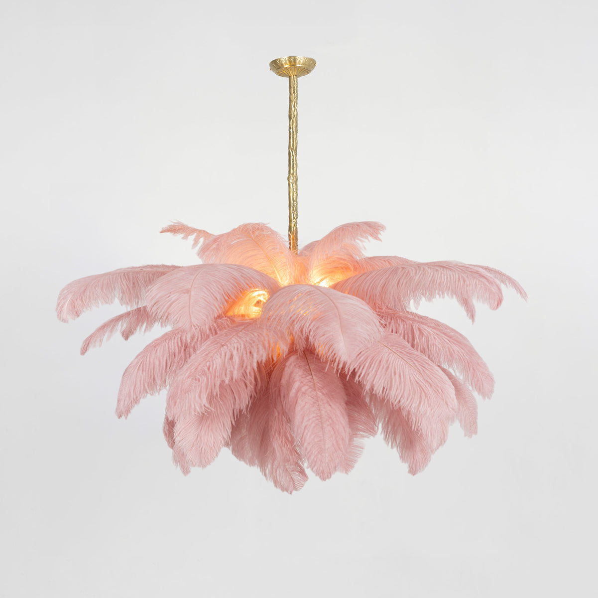 Ostrich Feather Chandelier - Lamp Outdoor