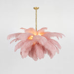 Ostrich Feather Chandelier - Lamp Outdoor