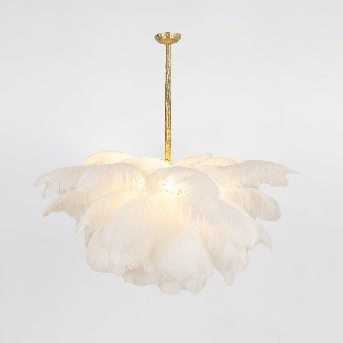 Ostrich Feather Chandelier - Lamp Outdoor