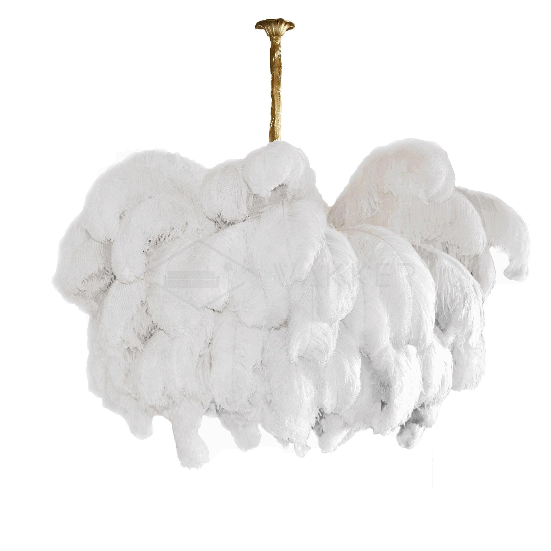 Ostrich Feather Chandelier - Lamp Outdoor