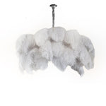Ostrich Feather Chandelier - Lamp Outdoor