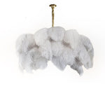 Ostrich Feather Chandelier - Lamp Outdoor