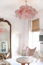 Ostrich Feather Chandelier - Lamp Outdoor