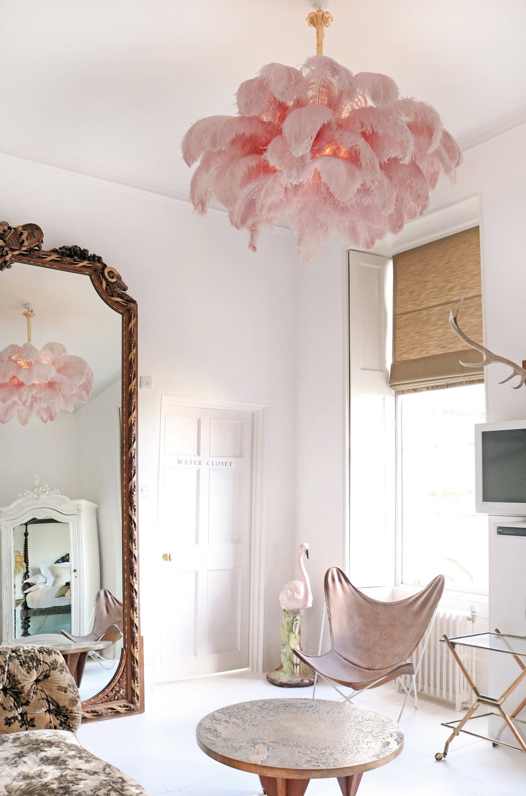 Ostrich Feather Chandelier - Lamp Outdoor