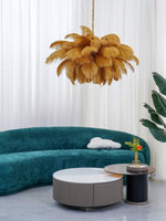 Ostrich Feather Chandelier - Lamp Outdoor