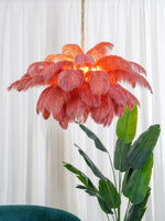 Ostrich Feather Chandelier - Lamp Outdoor