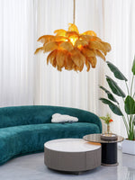 Ostrich Feather Chandelier - Lamp Outdoor