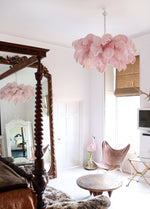 Ostrich Feather Chandelier - Lamp Outdoor