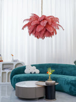 Ostrich Feather Chandelier - Lamp Outdoor