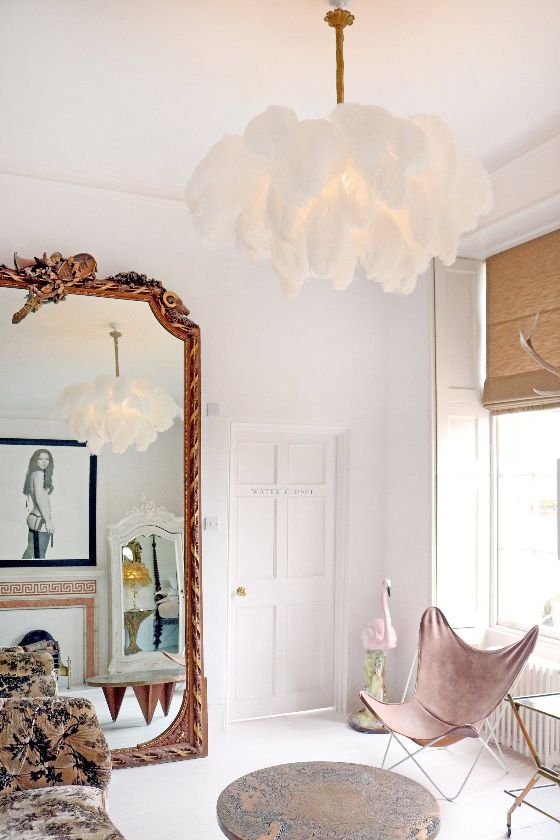 Ostrich Feather Chandelier - Lamp Outdoor