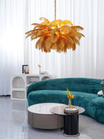 Ostrich Feather Chandelier - Lamp Outdoor