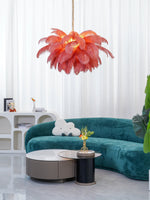 Ostrich Feather Chandelier - Lamp Outdoor