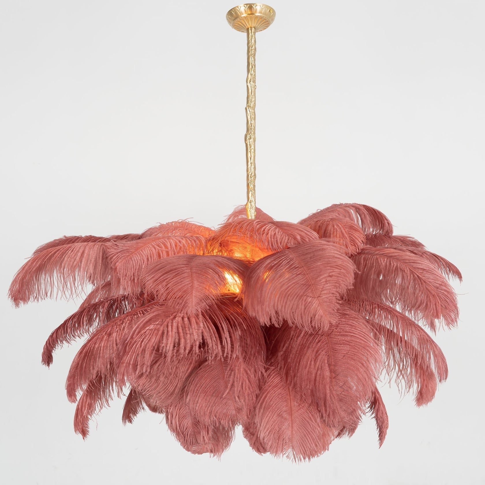 Ostrich Feather Chandelier - Lamp Outdoor
