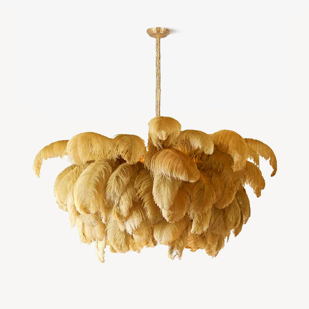 Ostrich Feather Chandelier - Lamp Outdoor
