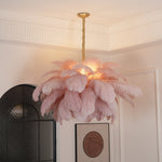 Ostrich Feather Chandelier - Lamp Outdoor