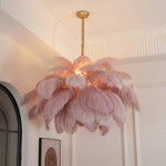 Ostrich Feather Chandelier - Lamp Outdoor