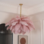 Ostrich Feather Chandelier - Lamp Outdoor