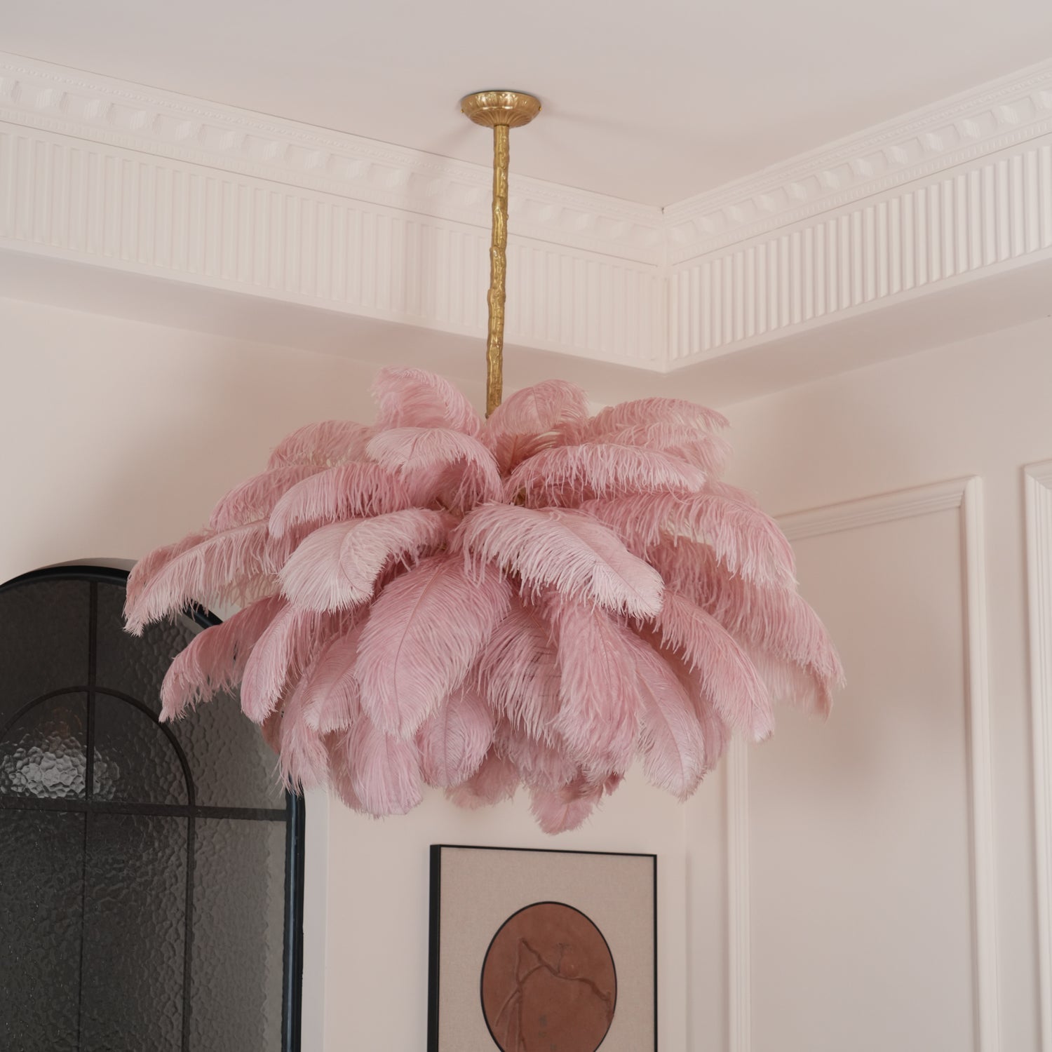 Ostrich Feather Chandelier - Lamp Outdoor