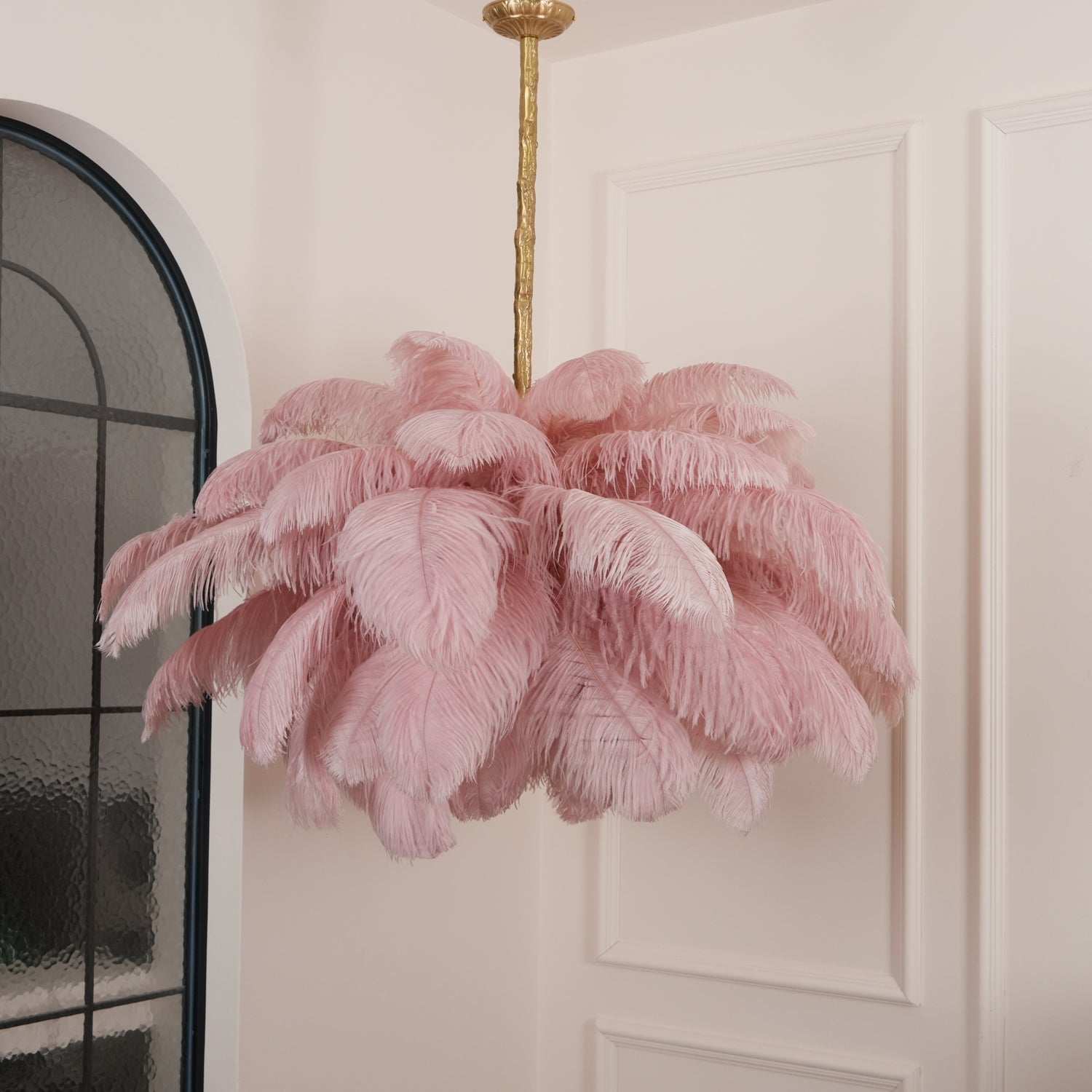 Ostrich Feather Chandelier - Lamp Outdoor