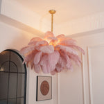 Ostrich Feather Chandelier - Lamp Outdoor