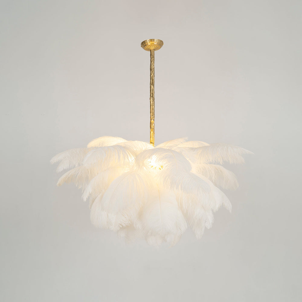 Ostrich Feather Chandelier - Lamp Outdoor