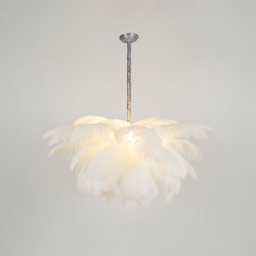 Ostrich Feather Chandelier - Lamp Outdoor