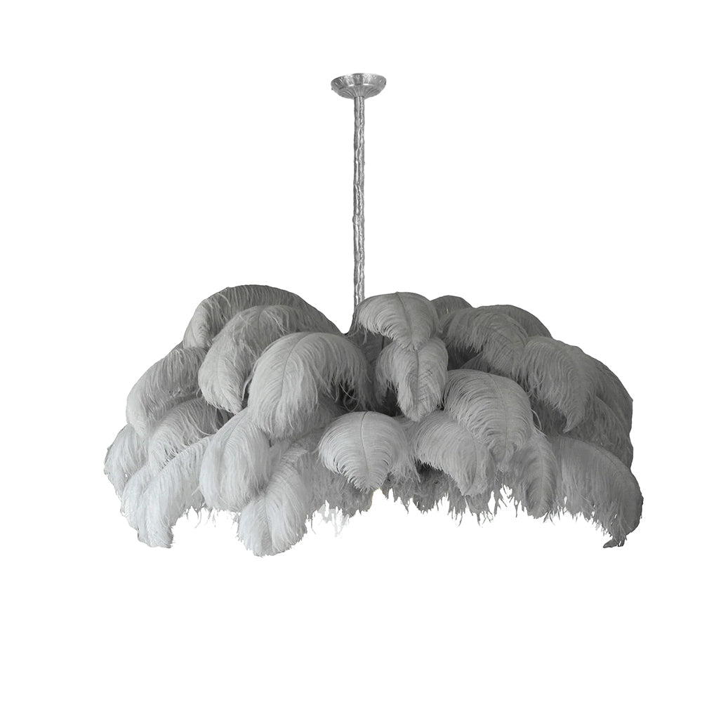 Ostrich Feather Chandelier - Lamp Outdoor