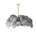 Ostrich Feather Chandelier - Lamp Outdoor