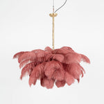 Ostrich Feather Chandelier - Lamp Outdoor
