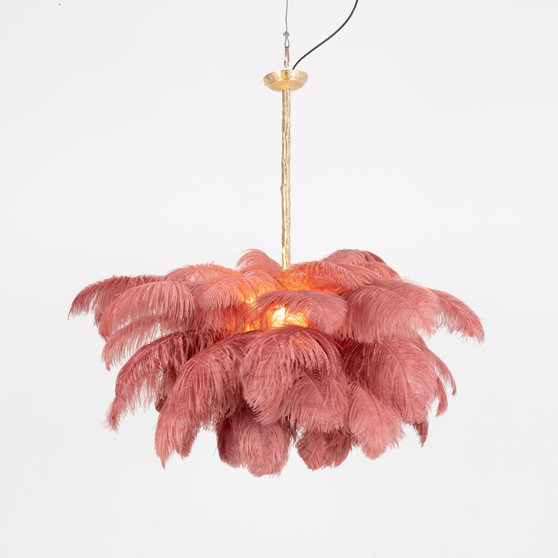 Ostrich Feather Chandelier - Lamp Outdoor