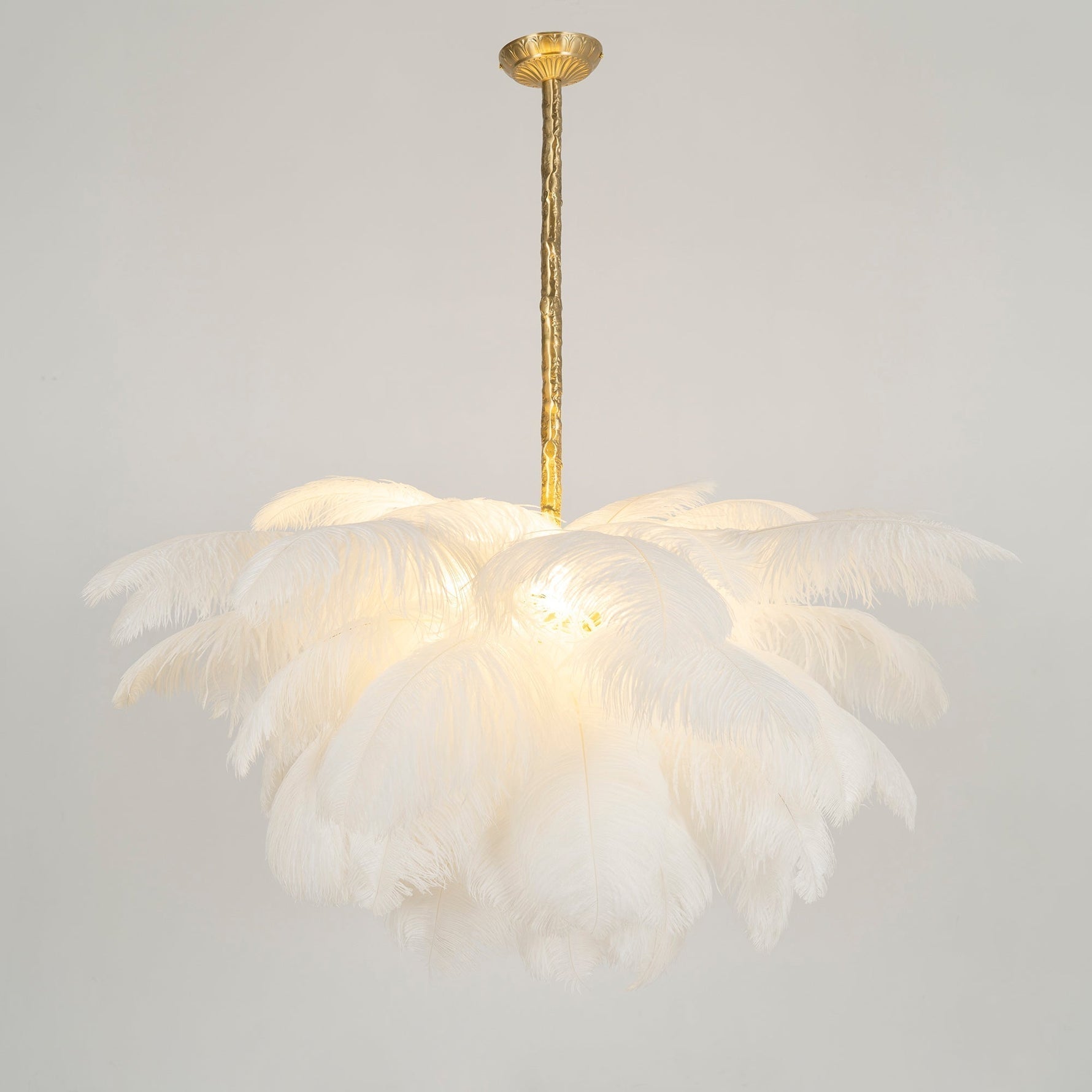 Ostrich Feather Chandelier - Lamp Outdoor