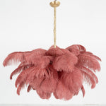 Ostrich Feather Chandelier - Lamp Outdoor