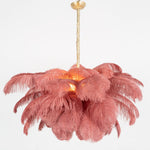 Ostrich Feather Chandelier - Lamp Outdoor