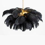 Ostrich Feather Chandelier - Lamp Outdoor