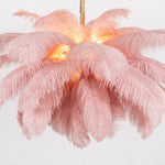 Ostrich Feather Chandelier - Lamp Outdoor