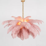 Ostrich Feather Chandelier - Lamp Outdoor
