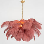 Ostrich Feather Chandelier - Lamp Outdoor
