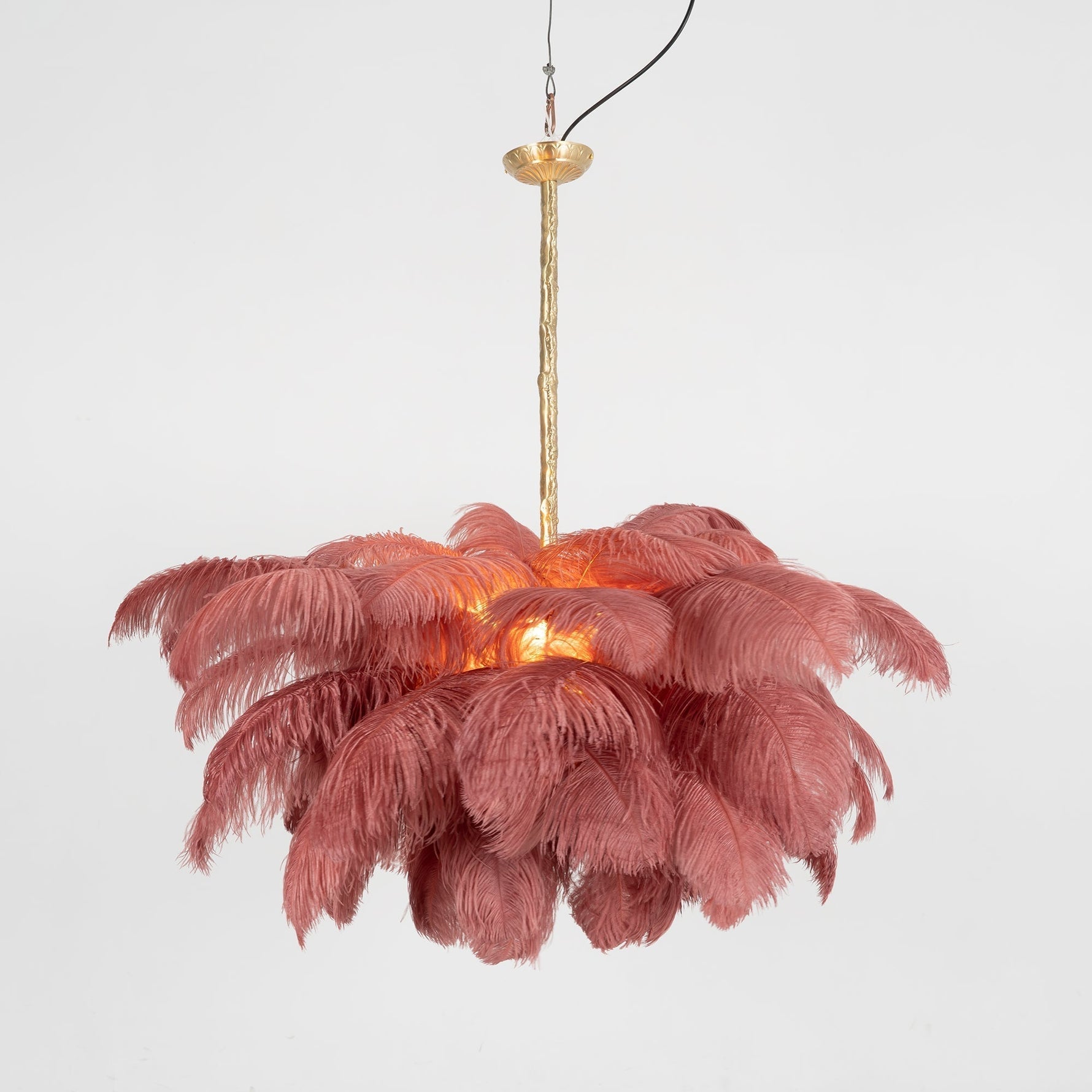 Ostrich Feather Chandelier - Lamp Outdoor