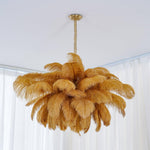 Ostrich Feather Chandelier - Lamp Outdoor