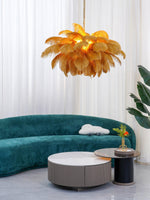 Ostrich Feather Chandelier - Lamp Outdoor