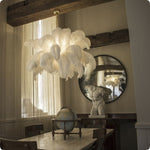 Ostrich Feather Chandelier - Lamp Outdoor