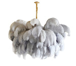 Ostrich Feather Chandelier - Lamp Outdoor