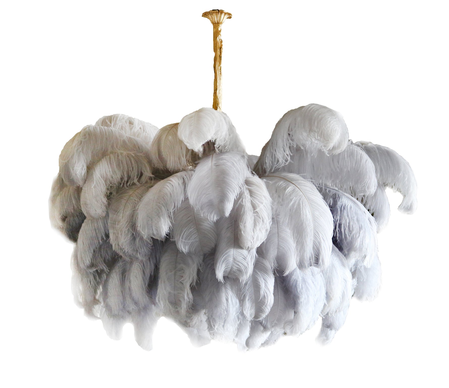 Ostrich Feather Chandelier - Lamp Outdoor