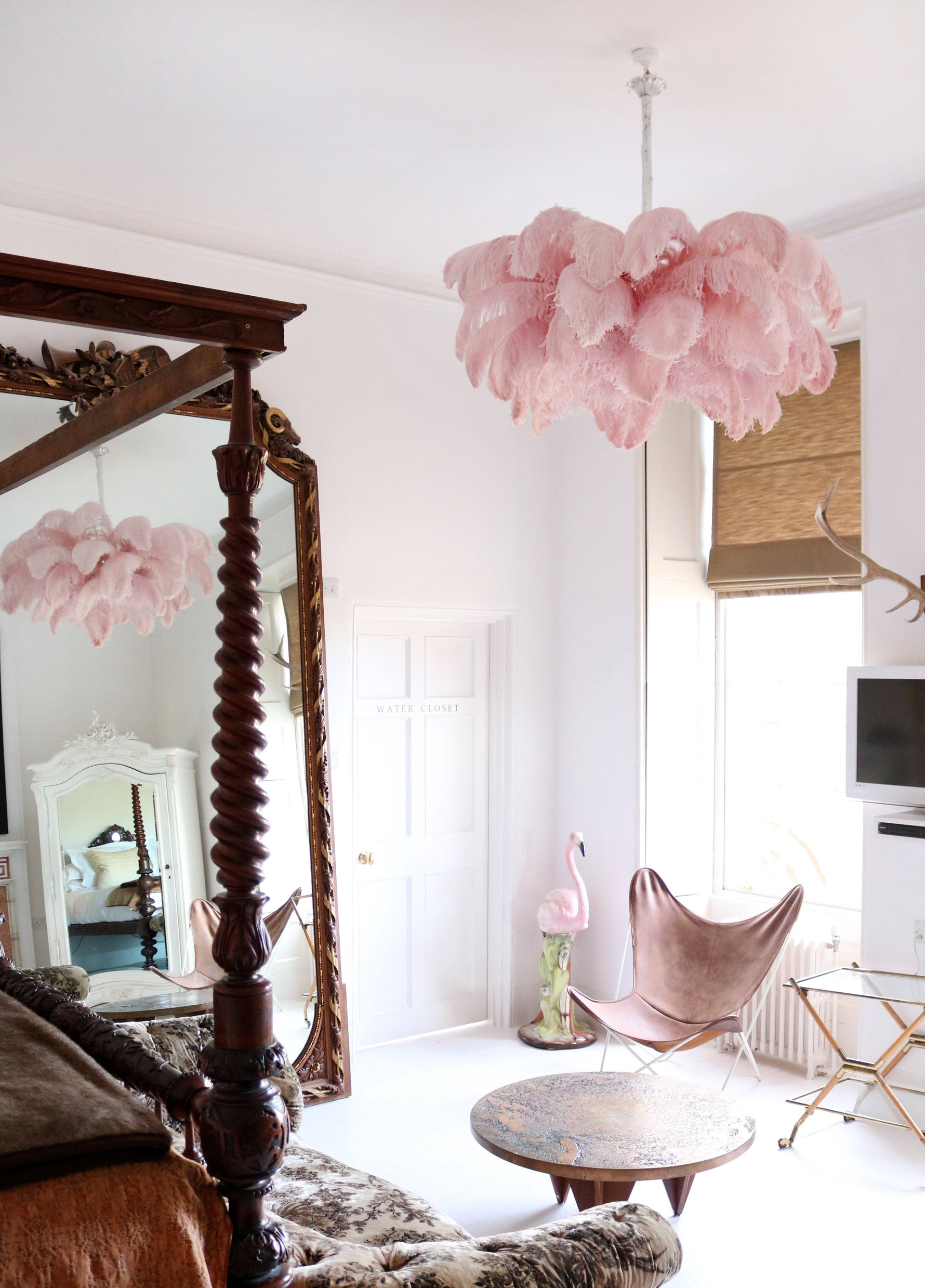 Ostrich Feather Chandelier - Lamp Outdoor