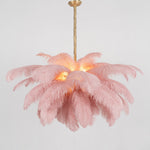 Ostrich Feather Chandelier - Lamp Outdoor