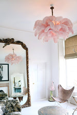 Ostrich Feather Chandelier - Lamp Outdoor