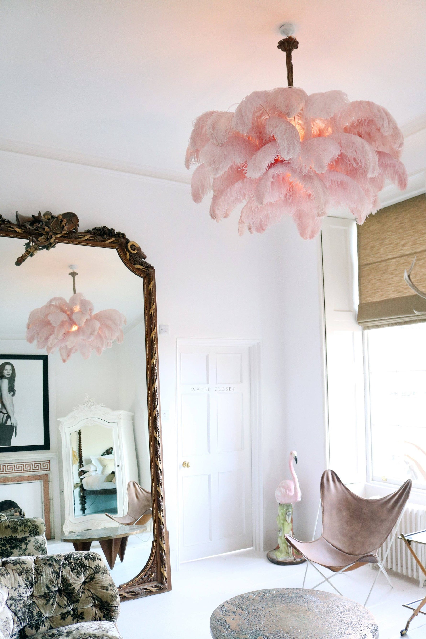 Ostrich Feather Chandelier - Lamp Outdoor