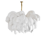 Ostrich Feather Chandelier - Lamp Outdoor