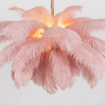 Ostrich Feather Chandelier - Lamp Outdoor