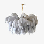 Ostrich Feather Chandelier - Lamp Outdoor